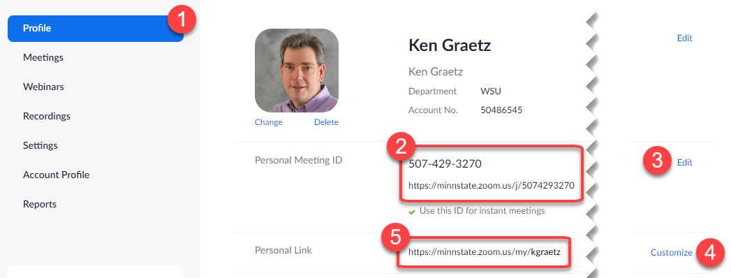 zoom generate new personal meeting id