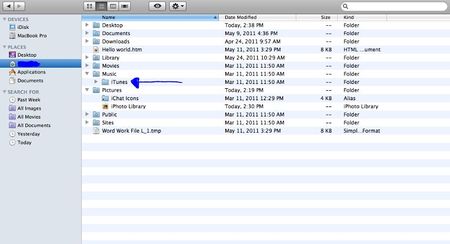 iTunes Folder (click to enlarge)
