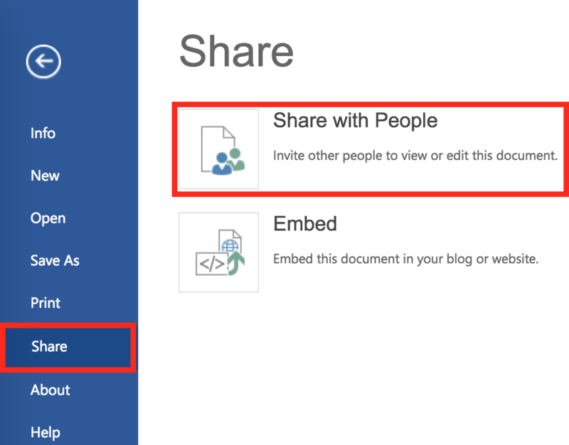 how to send documents through onedrive