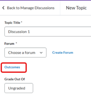 Figure 7. Add Outcomes to Discussion